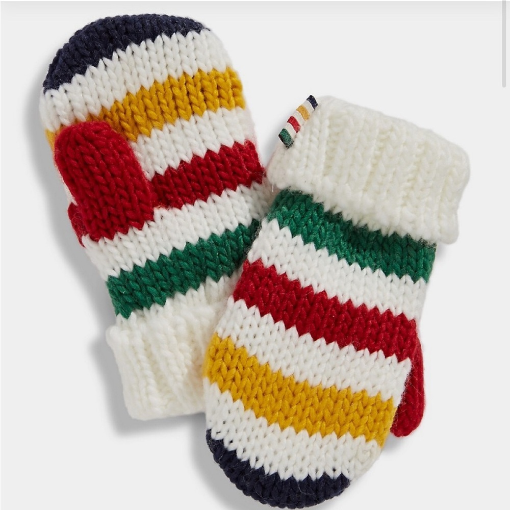 Hudson’s Bay HBC Stripes Baby's Multistripe Mittens 🇨🇦